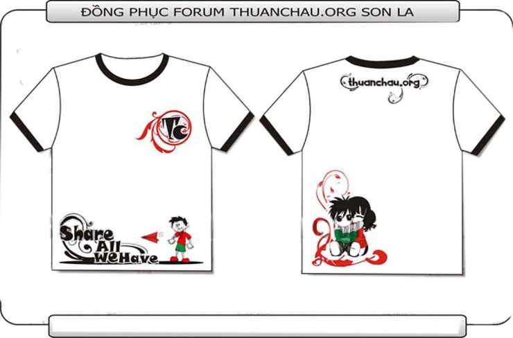 Mẫu áo đồng phục lớp fourm Thuanchau.org Sơn La  U2644