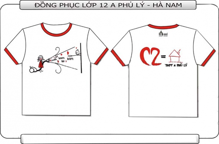 Mẫu áo đồng phục lớp 12 A THPT Phủ Lý Hà Nam u2665