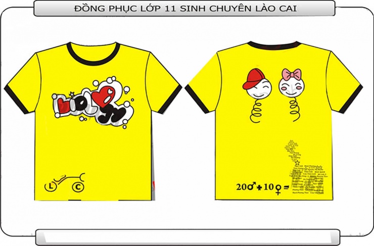 Mẫu áo đồng phục lớp 11 Sinh THPT Chuyên Lào Cai u2473