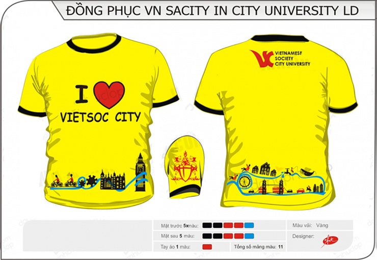  Mẫu áo đồng phục VN SACITY IN CITY UNIVERSITY LD u2141