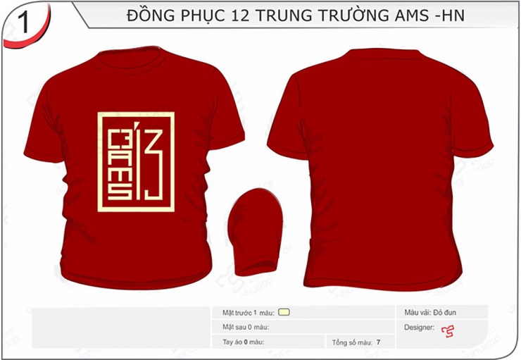  Mẫu áo đồng phục lớp 12 Trung THPT Amsterdam Hà Nội u2179