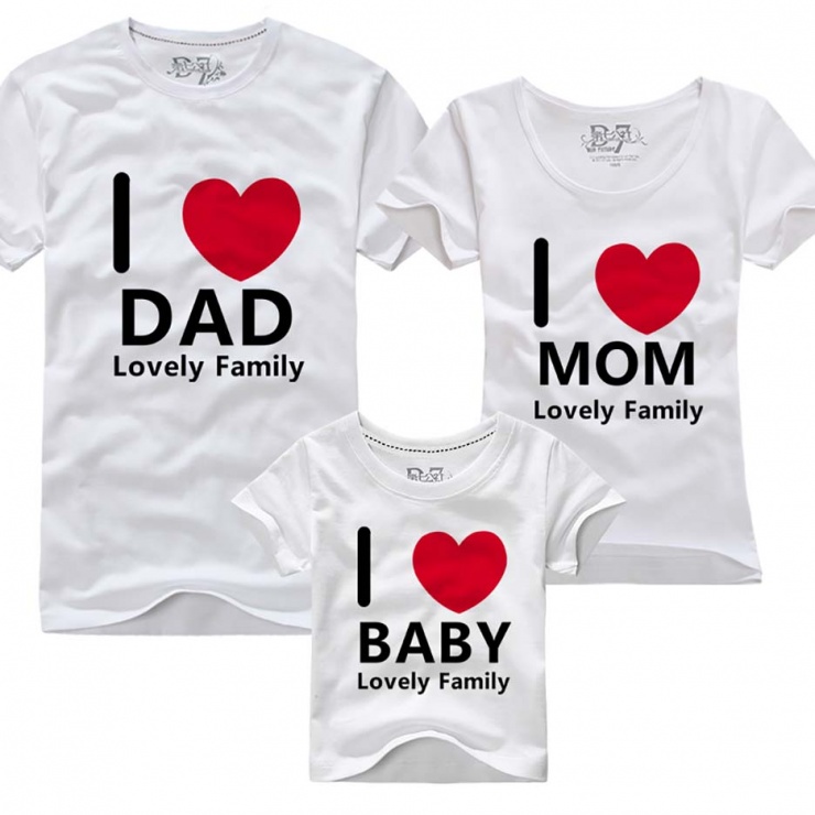 Mẫu áo gia đình Lovely Family u3129