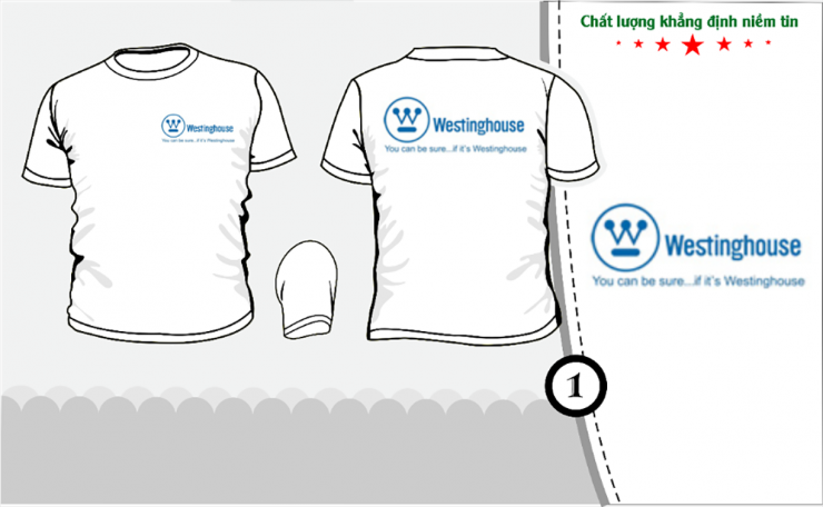 Mẫu áo đồng phục cty Westinghouse Hà Nội u4351