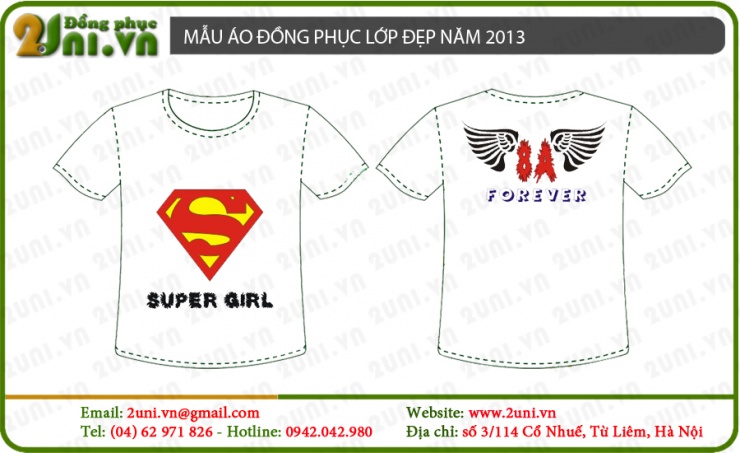 Mấu áo super girl thpt phan bội châu