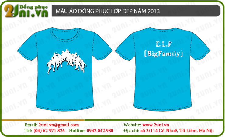 Mẫu áo nhóm E.L.F Bigfamily club Cà Mau